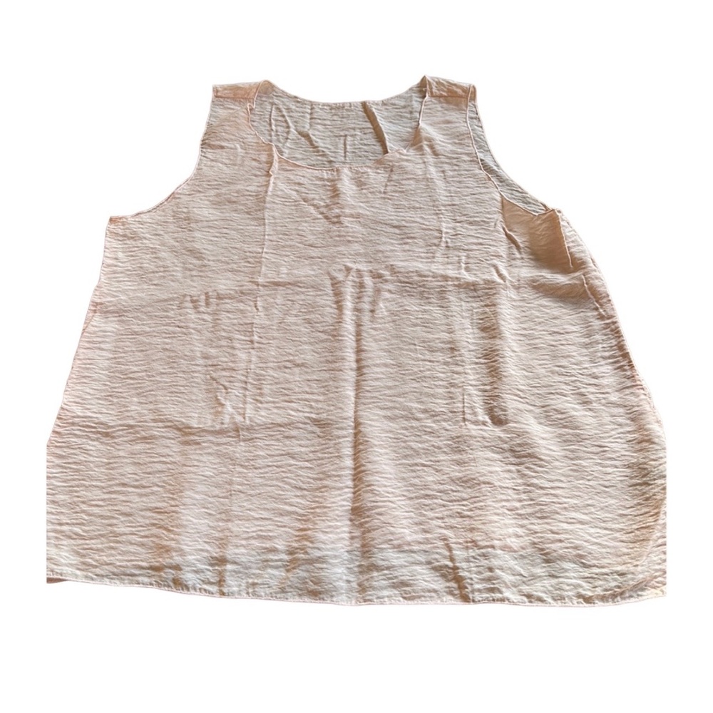 CUT-LOOSE pale pink sleeveless top, cool and breezy, size Large, NWT - Picture 4 of 6